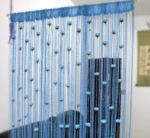 door string curtain rose
